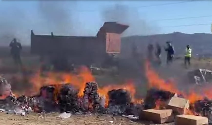 طنجة:إتلاف مخدرات تفوق قيمتها 11 مليار درهم 5 أطنان من المخدرات و6167 علبة من التبغ و62282 من الأقراص المهلوسة 1 IMG 20221213 WA0125