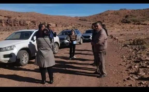 جماعة امرزكان اقليم ورزازات. ..انطلاق بناء الطريق القروية انصكي التابعة لجماعة امرزكان اقليم ورزازات. 4 IMG 20221217 WA0030