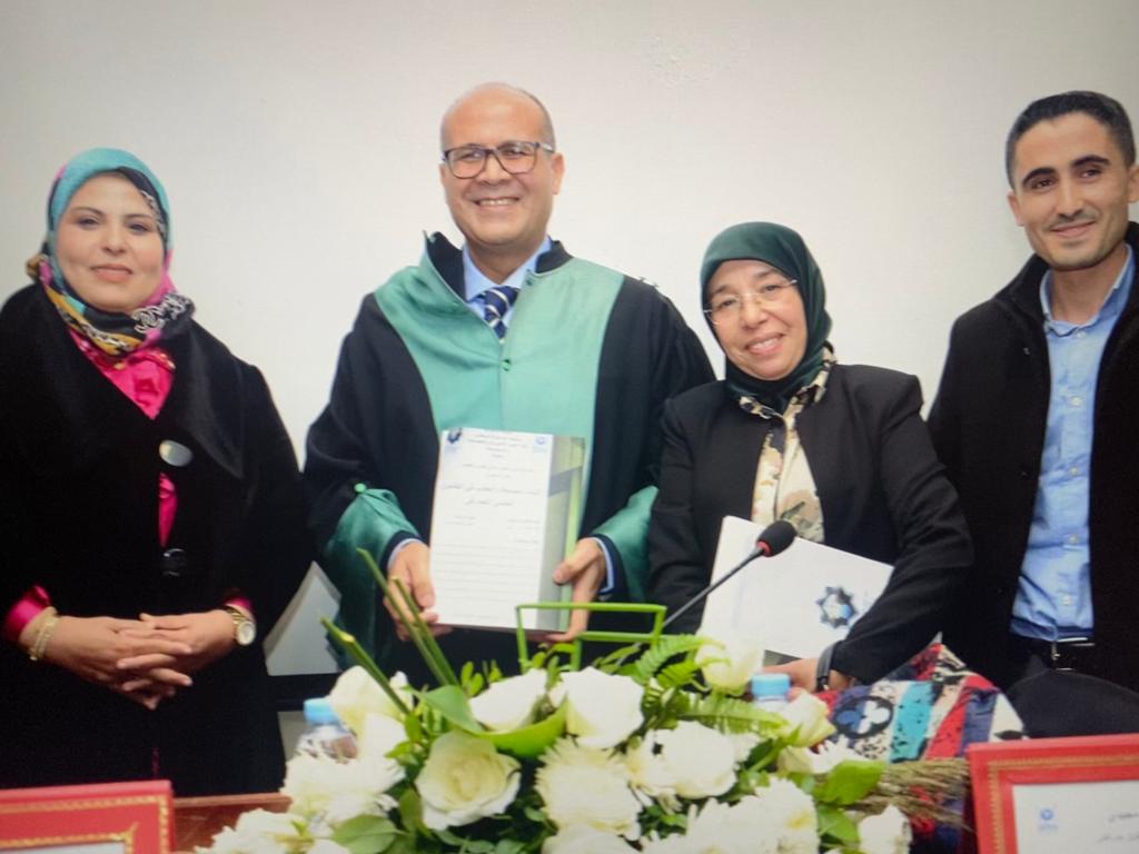 نائب رئيس المحكمة الابتدائية بطنجة الاستاذ رشيد الصباري ينال شهادة الدكتواره بميزة مشرف جدا 2 IMG 20230118 WA0048