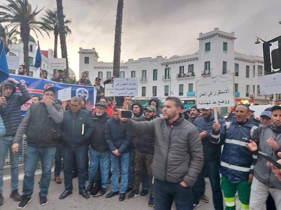 تطوان :وقفة احتجاجية معبرة لساكنة إقليم تطوان ضد موجة ارتفاع الأسعار والتماطل في تحقيق الشغل 1 IMG 20230208 WA0074
