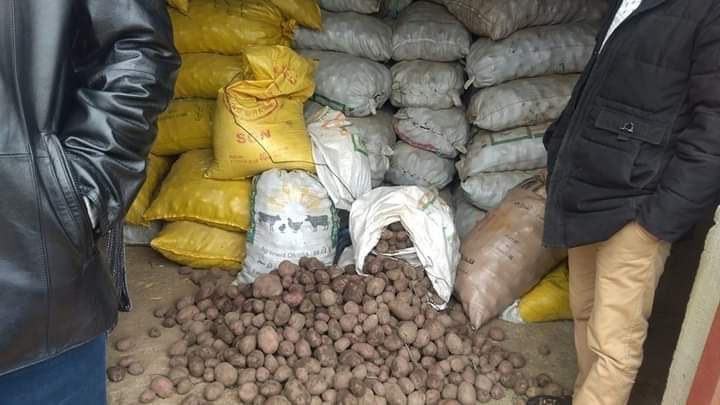 خنيفرة : عناصر الدرك الملكي والسلطة المحلية ولجنة المراقبة تداهم مستودعا باكلموس وتعثر على 140 طن من البطاطس كانت محتكرة في إطار المضاربة 1 IMG 20230211 WA0001