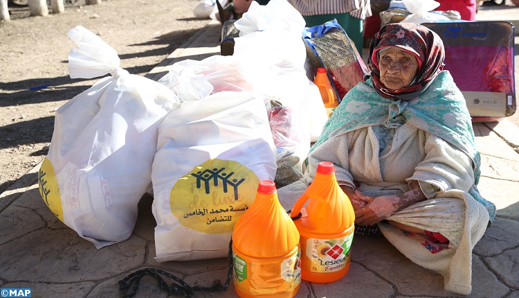 مؤسسة محمد الخامس للتضامن تواصل تقديم المساعدات للساكنة المتضررة من موجة البرد 1 aoua04