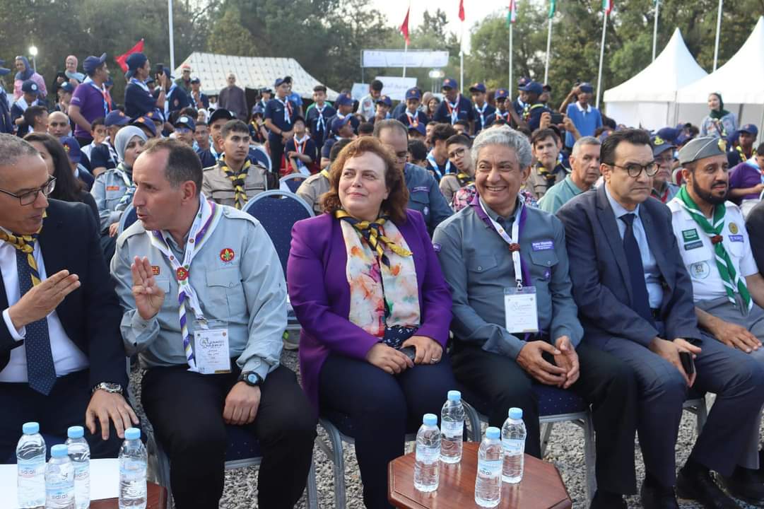 انطلاق فعاليات الملتقى الكشفي العربي الدامج ( الباراجموري2 ) بالمركز الوطني الكشفي عبد الكريم الفلوس بالمعمورة. 1 IMG 20230501 WA0028