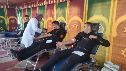 بن جرير.. المنطقة الإقليمية للأمن الوطني تنخرط في حملة التبرع بالدم 1 IMG 20230909 WA0080