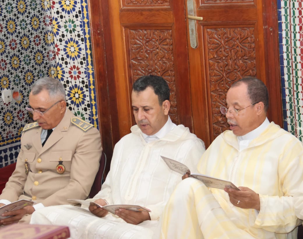 العيون : والي جهة العيون الساقية الحمراء عبد السلام بيكرات يترأس إحياء ليلة المولد النبوي الشريف 6 IMG 20230927 WA0086