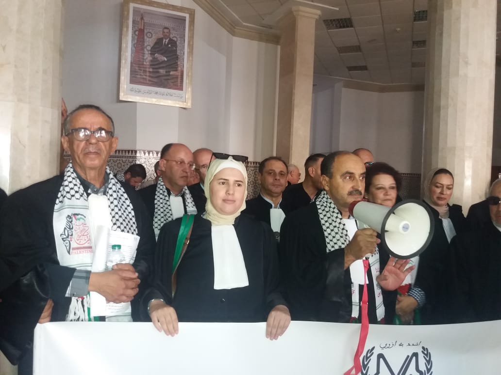 محامو طنجة ينددون بالعدوان الصهيوني المتواصل على الشعب الفلسطيني 3 IMG 20231012 WA0026