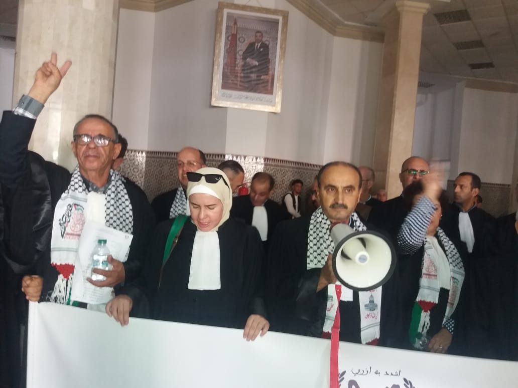 محامو طنجة ينددون بالعدوان الصهيوني المتواصل على الشعب الفلسطيني 8 IMG 20231012 WA0027