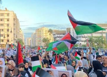 مسيرة حاشدة بطنجة ضد العدوان الاسرائيلي 2 IMG 20231105 WA0016
