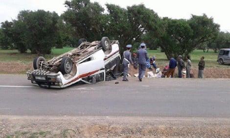 مصرع عاملتين واصابة 9 عاملات اثر انقلاب سيارة فلاحية باقليم شيشاوة نواحي مراكش 1 IMG 20240625 WA0041