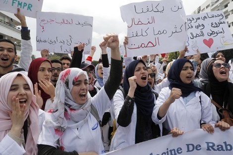 etudiants medecine rabat manifestation 1 695982303