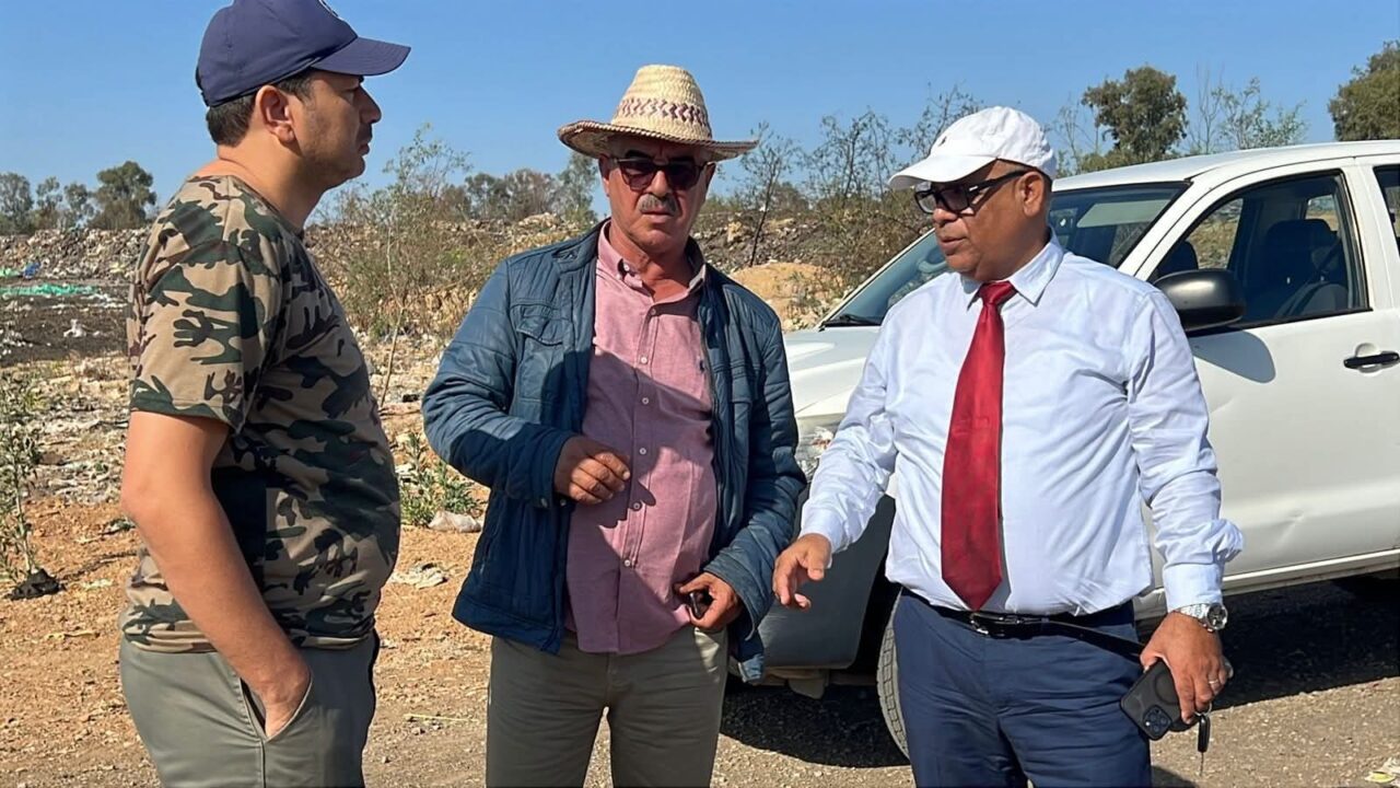 إطلاق أشغال تهيئة مطرح النفايات بالقريعات بتيفلت 5 1000345469