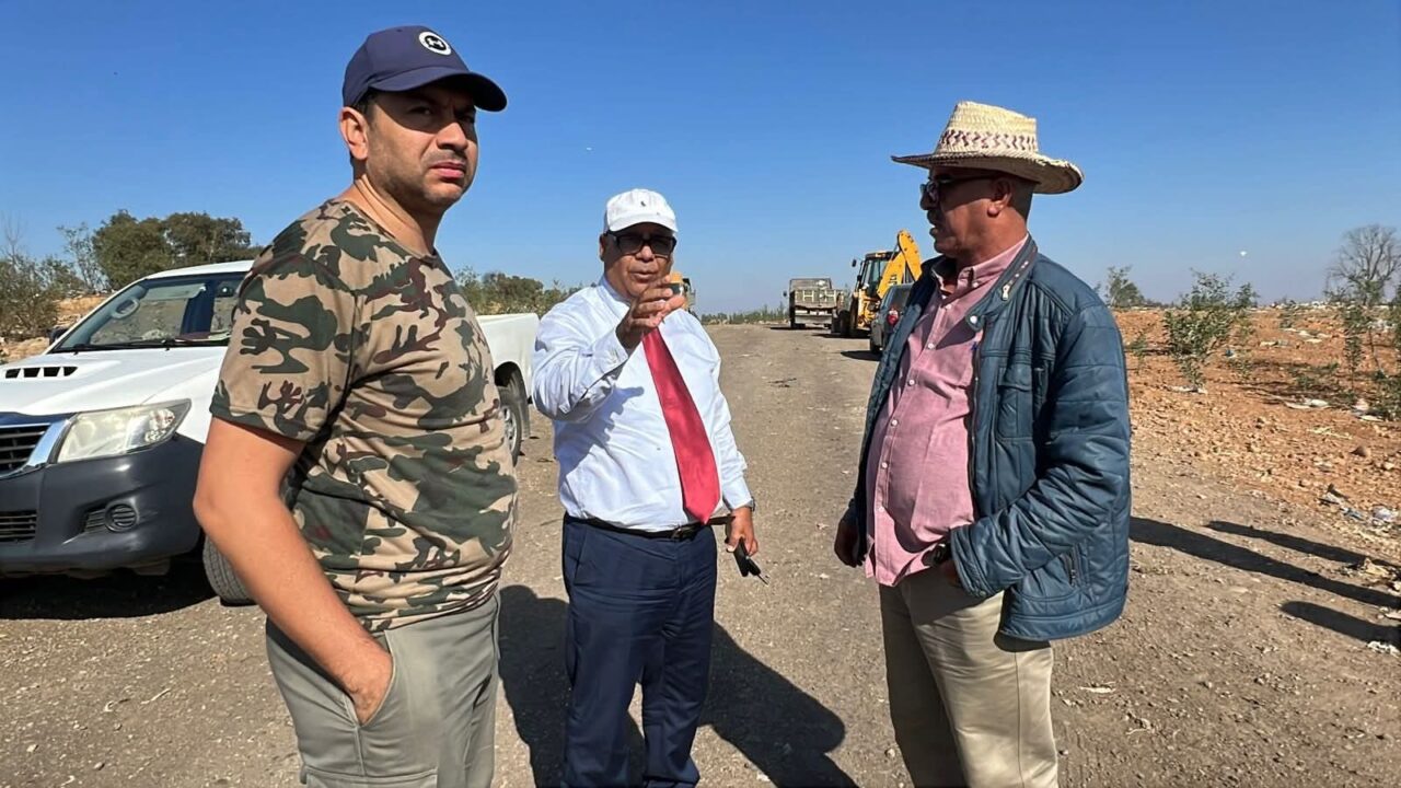 إطلاق أشغال تهيئة مطرح النفايات بالقريعات بتيفلت 6 1000345470