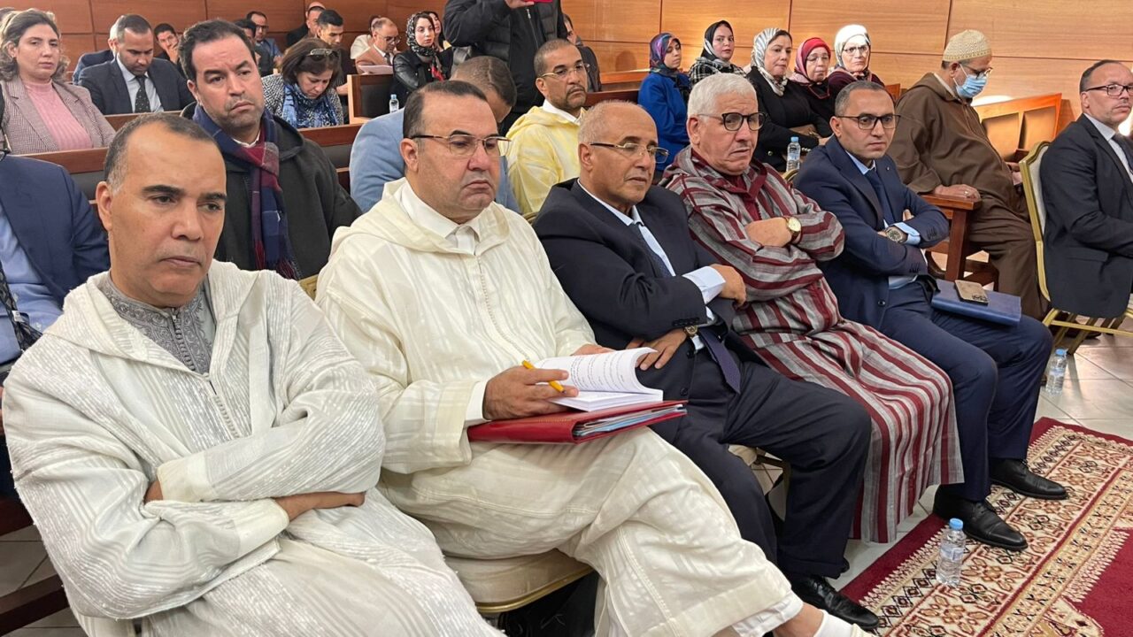 بالصور : المحكمة الابتدائية بمراكش تناقش آخر مستجدات قانون المسطرة الجنائية في ندوة علمية – 03.23 2 1000395419 1