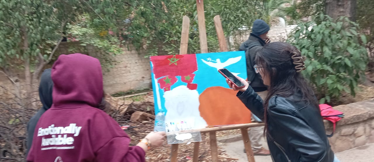 صفرو..جمعية البعد الثالت للفنون التشكيلية بصفرو تحتفل بذكرى المسيرة الخضراء 1 IMG 20251106 WA0036