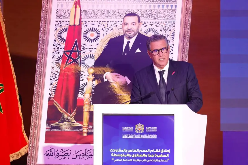 أخنوش يعلن إطلاق نظام دعم جديد للمقاولات الصغيرة جدا والصغرى والمتوسطة لتعزيز الاستثمار 1 akhnouch