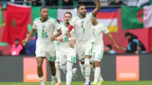 Riyad Mahrez celebre son premier but de la CAN 2025 le plus rapide de la competition en 1minute et 25 secondes face au Soudan mercredi 24 decembre 2025 2206520