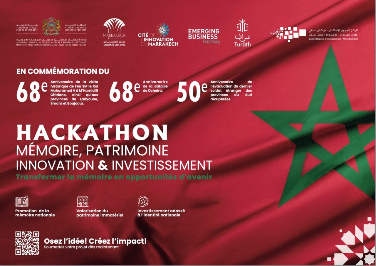 بالصور : المركز الجهوي للاستثمار مراكش-آسفي يطلق هاكاثون "الذاكرة، التراث، الابتكار والاستثمار" ويتوج 4 مشاريع مبتكرة من إبداع الشباب 2 1000494919
