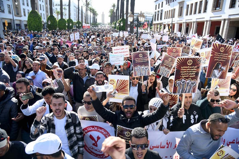 enseignants manifestation